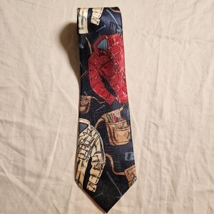 Vintage‎ 90s Home Improvement TV Show Necktie Novelty Tim Taylor Tools Plaid
